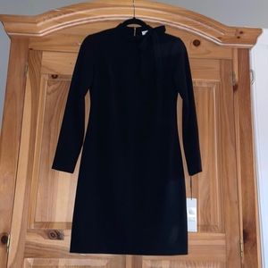 NWT Calvin Kline black dress with bow detail at neck